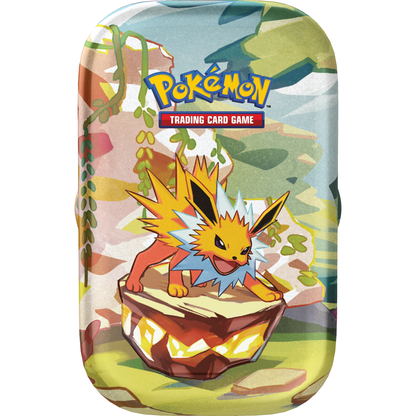 Pokemon Prismatic Evolutions Mini Tins Display Box 0196214118690 at King Card Canada