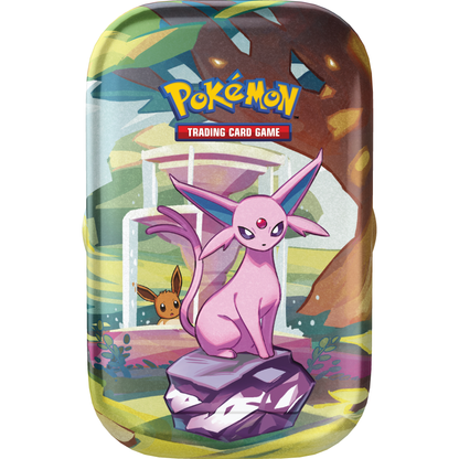 Pokemon Prismatic Evolutions Mini Tins Display Box 0196214118690 at King Card Canada