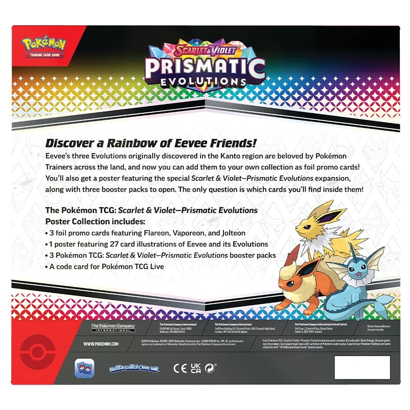 Pokemon Prismatic Evolutions Poster Collection 0196214112537 at King Card Canada