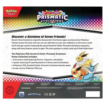 Pokemon Prismatic Evolutions Poster Collection 0196214112537 at King Card Canada