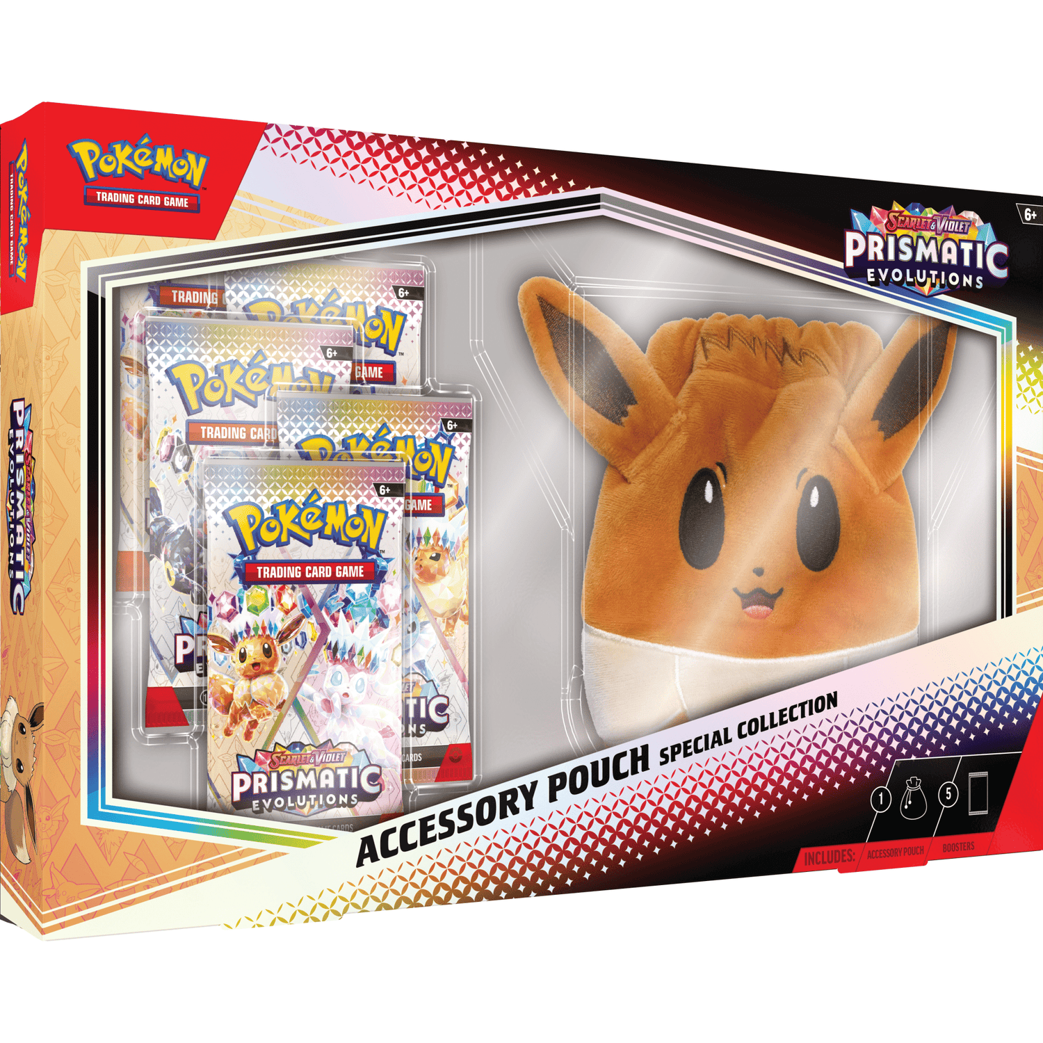Pokemon Prismatic Evolutions Pouch Special Collection 0196214112551 at King Card Canada