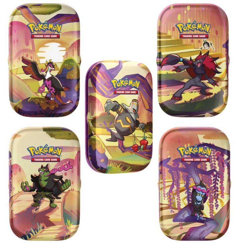 Pokemon Shrouded Fable Mini Tins Bundle (Dusknoir & Zoroark & Okidogi & Munkidori & Fezandipiti) [PRE-ORDER - 08/02/2024] 0820650858604 - King Card Canada