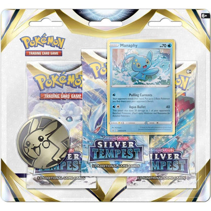 Pokemon Silver Tempest 3 - Pack Blister (Manaphy)  at King Card Canada