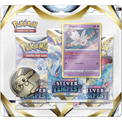 Pokemon Silver Tempest 3 - Pack Blister (Togetic)  at King Card Canada