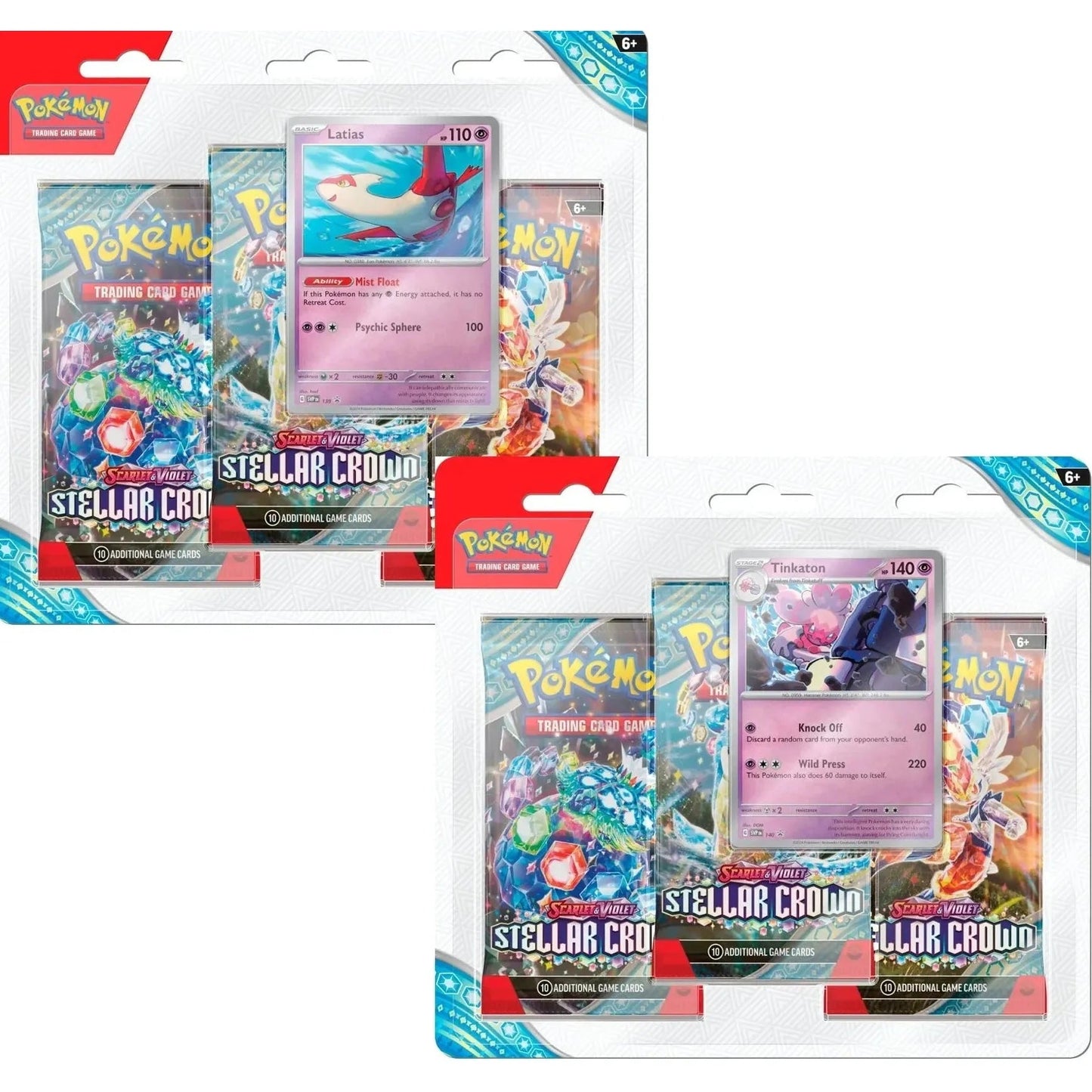 Pokemon Stellar Crown 3 - Pack Blister Set Bundle (Tinkaton & Latias) [PRE - ORDER - 09/13/2024] 0820650413056 - King Card Canada