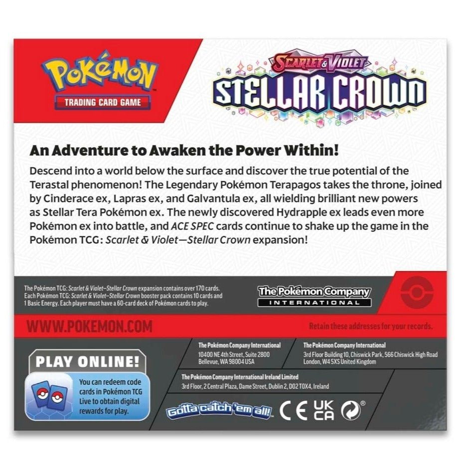 Pokemon Stellar Crown Booster Box [PRE - ORDER - 09/13/2024] 0820650422799 - King Card Canada