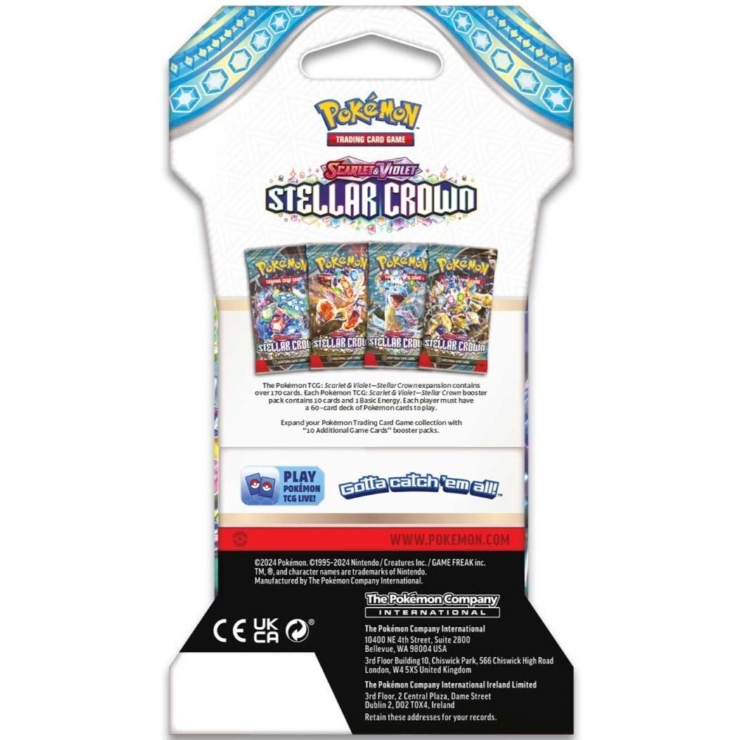 Pokemon Stellar Crown Sleeved Booster Pack 0820650859007 at King Card Canada