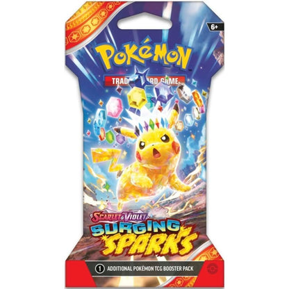 Pokemon Surging Sparks Bundle of 4 Sleeved Booster Packs (1 of each design) [PRE - ORDER - 11/08/2024] 0820650859328 - King Card Canada