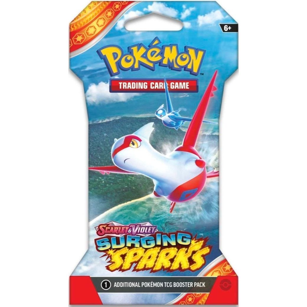 Pokemon Surging Sparks Bundle of 4 Sleeved Booster Packs (1 of each design) [PRE - ORDER - 11/08/2024] 0820650859328 - King Card Canada