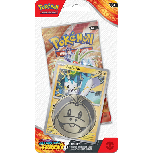 Pokemon Surging Sparks Checklane Blister Pack (Pachirisu) 0820650853319 at King Card Canada