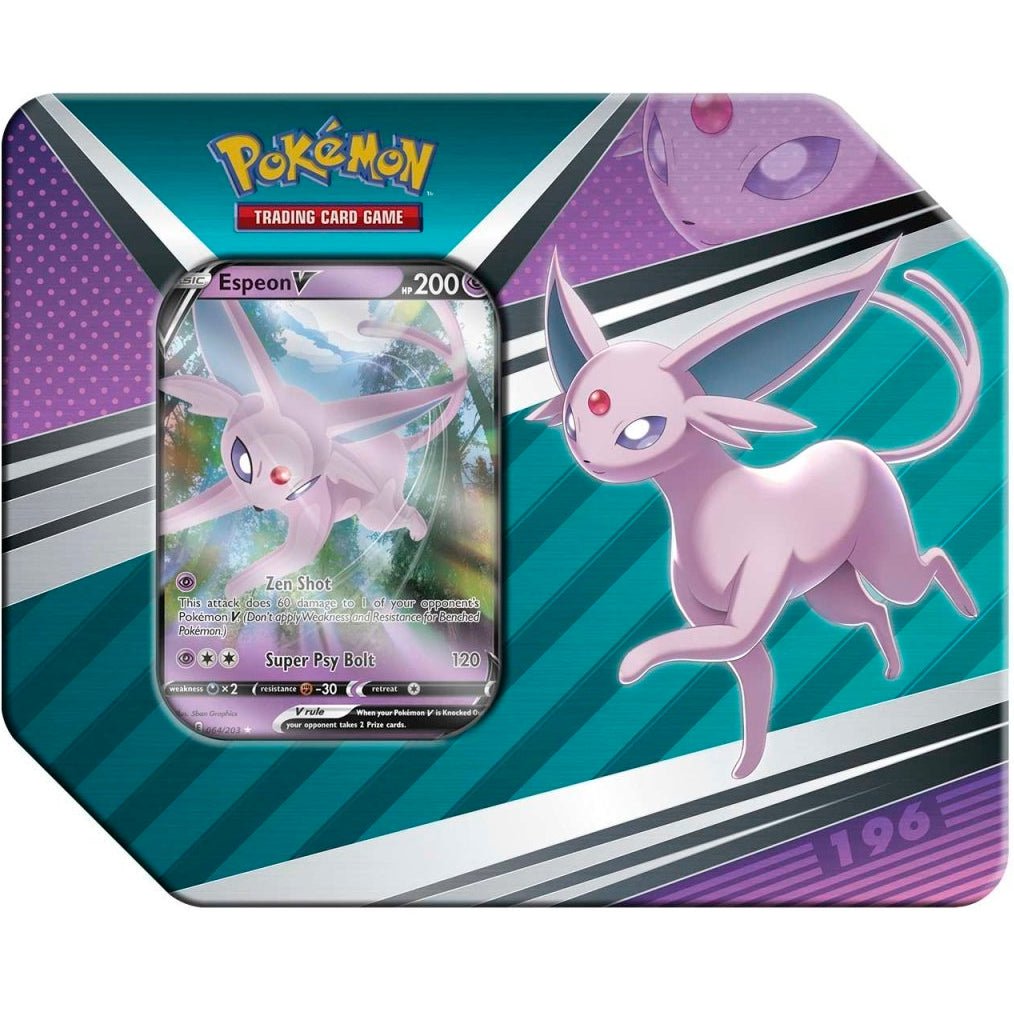 Pokemon V Heroes Tin (Espeon V) 0820650851322 at King Card Canada