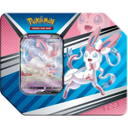 Pokemon V Heroes Tin (Sylveon V) 0820650851322 at King Card Canada