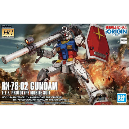 RX - 78 - 02 Gundam - The Origin 026 Gunpla Model (HG 1/144 Scale) 4573102589293 at King Card Canada