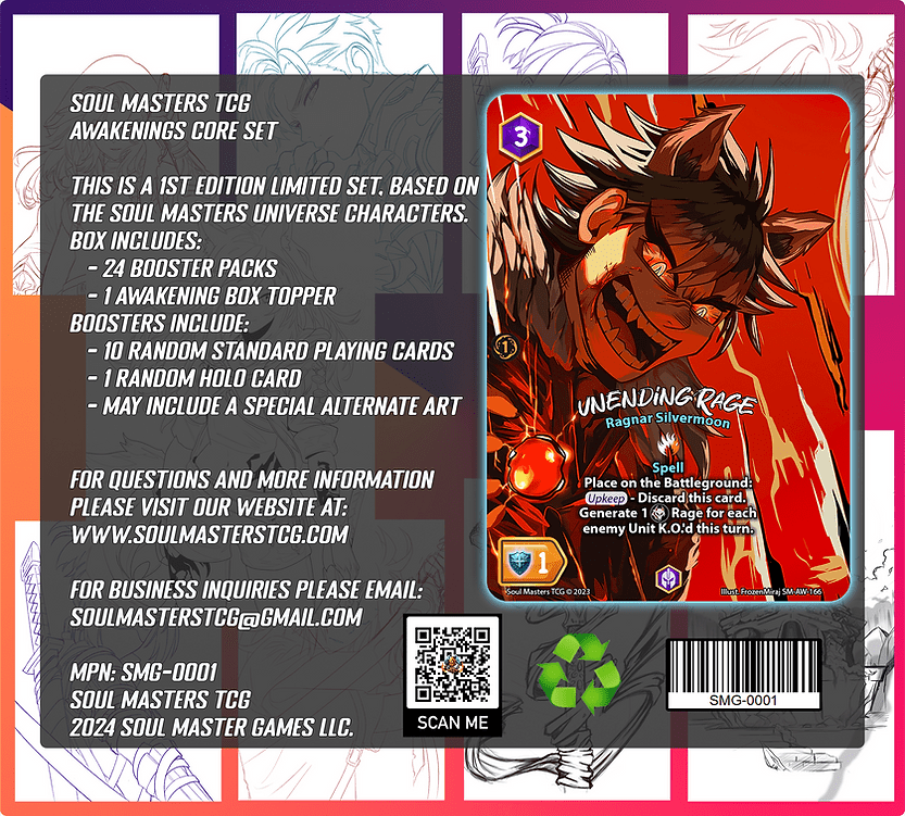Soul Masters Trading Card Game Booster Box - Awakenings (1st Edition)  at King Card Canada
