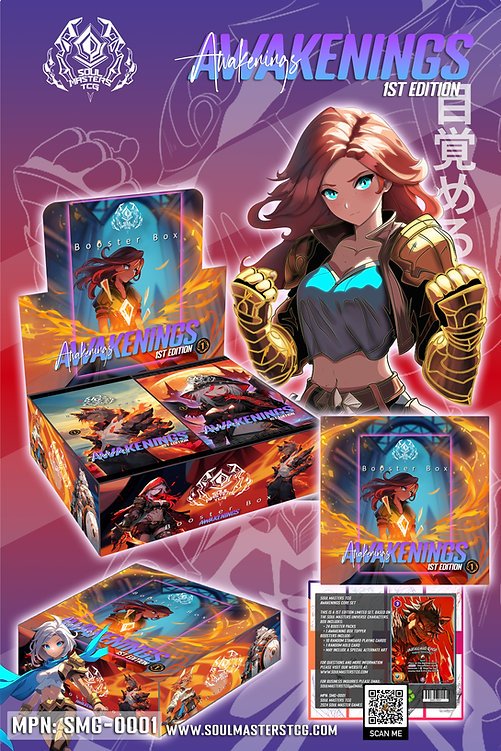 Soul Masters Trading Card Game Booster Box - Awakenings (1st Edition)  at King Card Canada