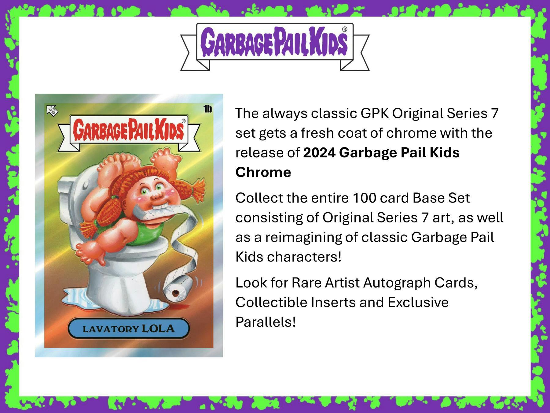 Topps Chrome Garbage Pail Kids Series 7 Hobby Box 887521131051 at King Card Canada