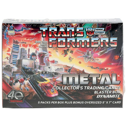 Transformers 40th Anniversary Metal Trading Cards Blaster Box 725130368010 at King Card Canada