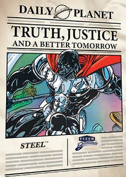 Upper Deck Fleer Brilliants Superman Trading Cards Mega Box 053334446716 at King Card Canada