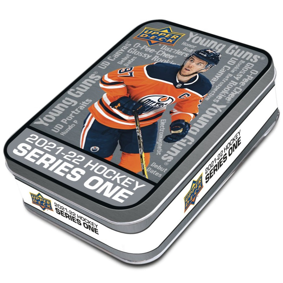 2021-22 Upper Deck Series 1 Hockey Collector's Tin 053334968614 - King Card Canada