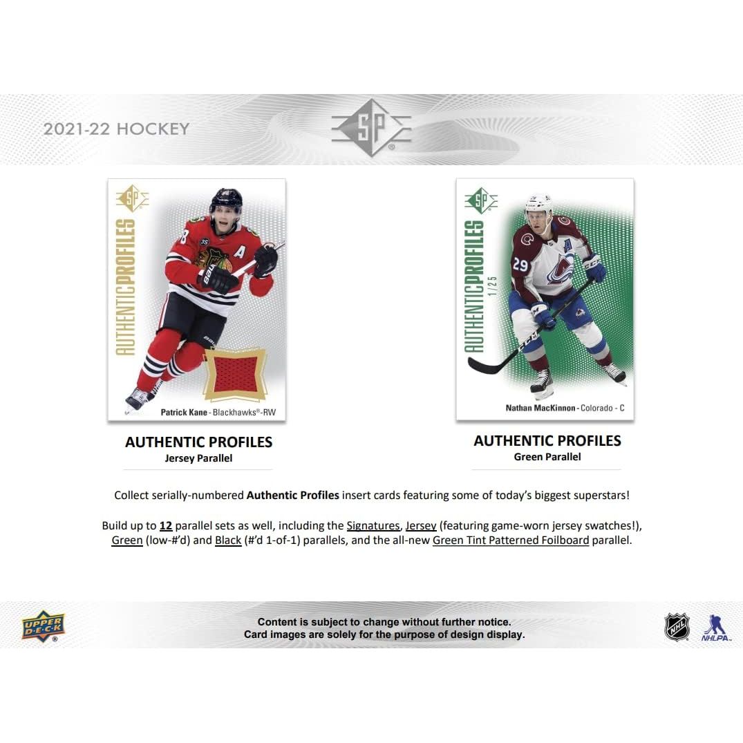 2021-22 Upper Deck SP Hockey Hanger Pack 053334984270 - King Card Canada