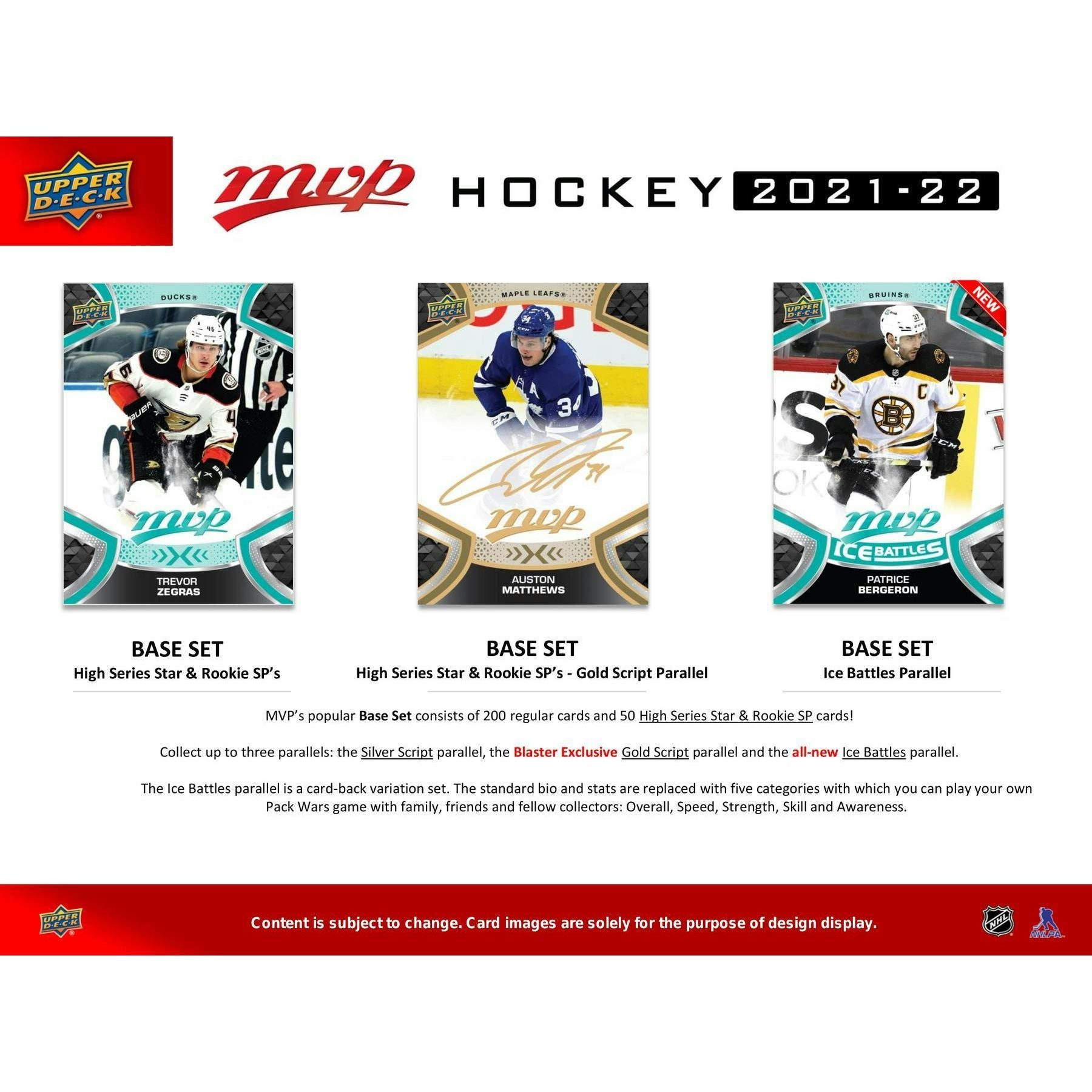 2021-22 Upper Deck MVP Hockey Complete Factory Set - King Card Canada