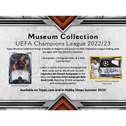 2022-23 Topps Museum Collection UEFA Champions League Soccer Hobby Box 887521117024 - King Card Canada