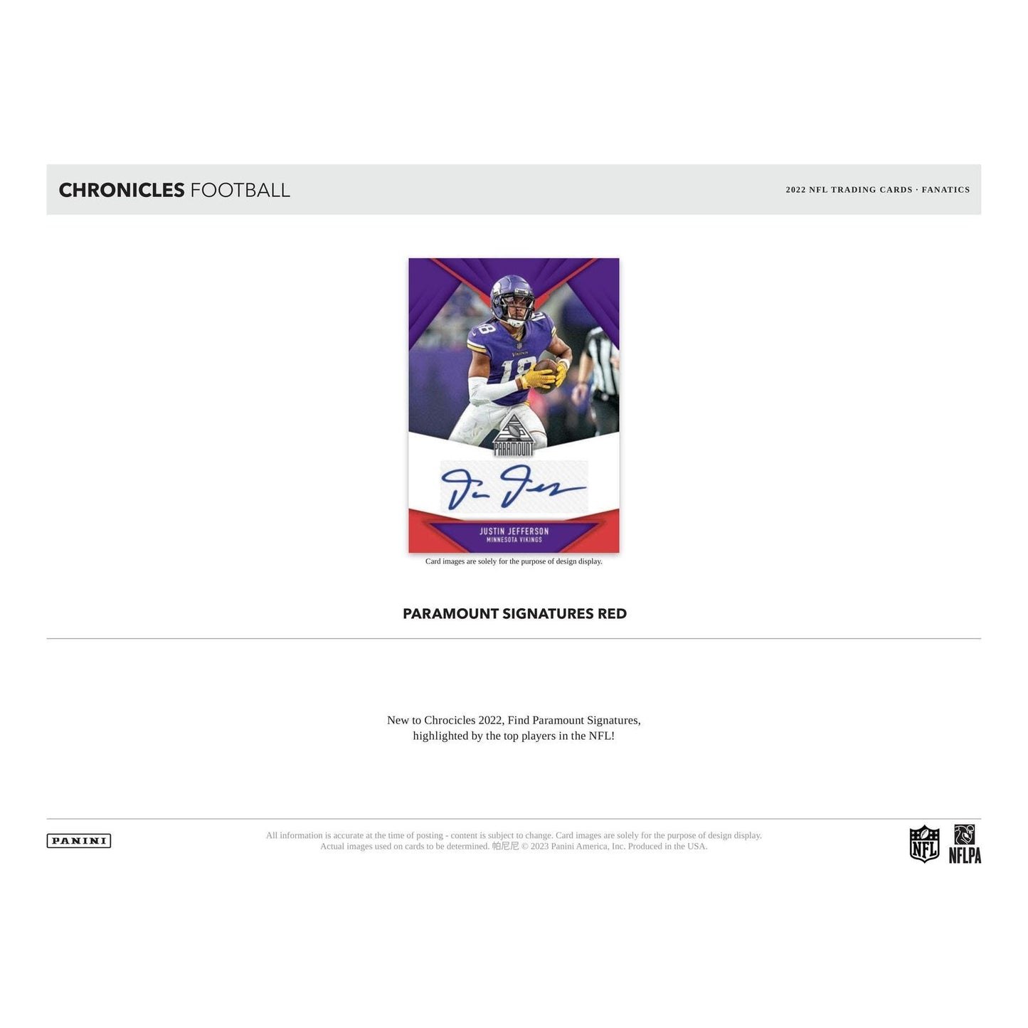 2022 Panini Chronicles Football Blaster Box 746134136580 - King Card Canada