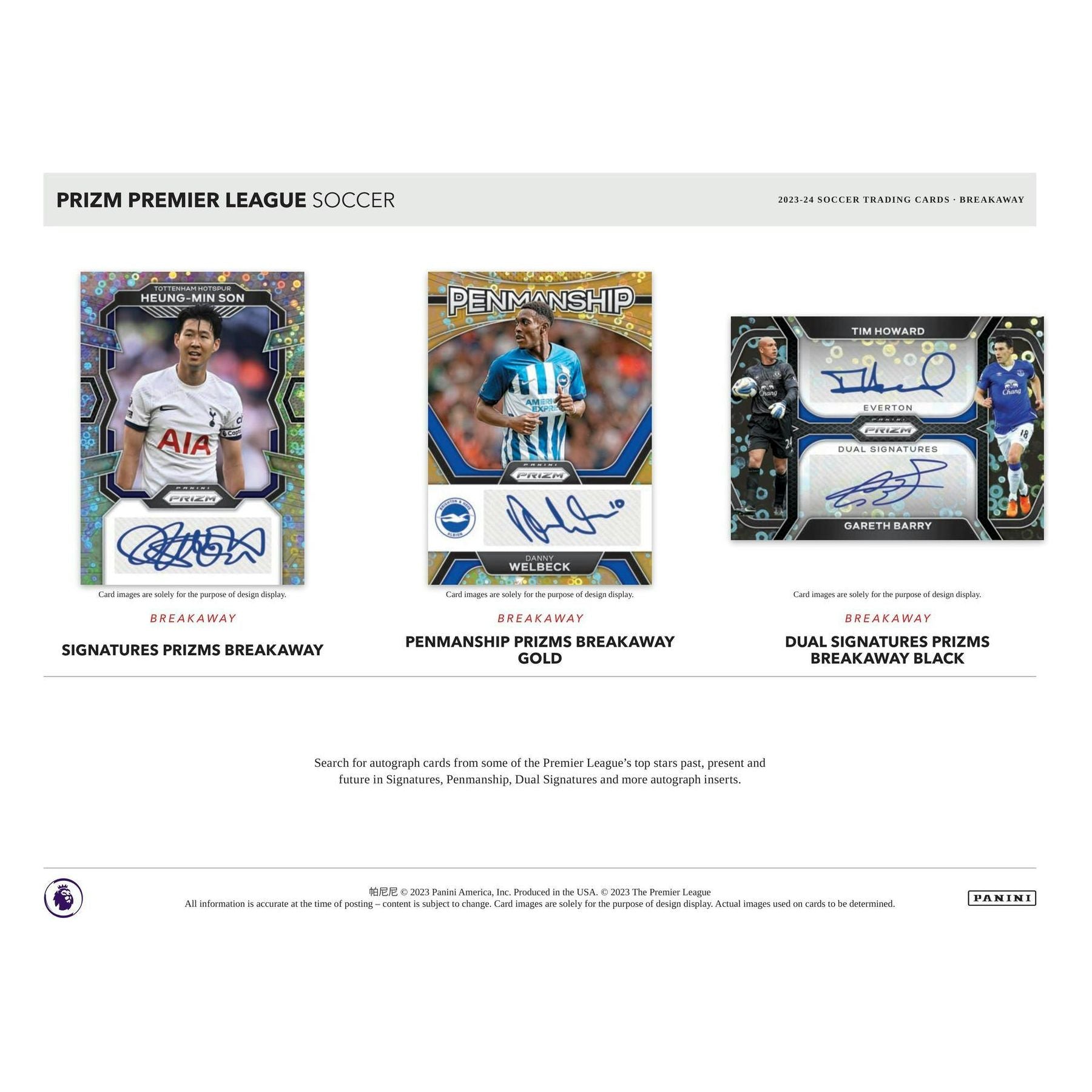 2023-24 Panini Prizm EPL English Premier League Soccer Breakaway 746134152719 - King Card Canada