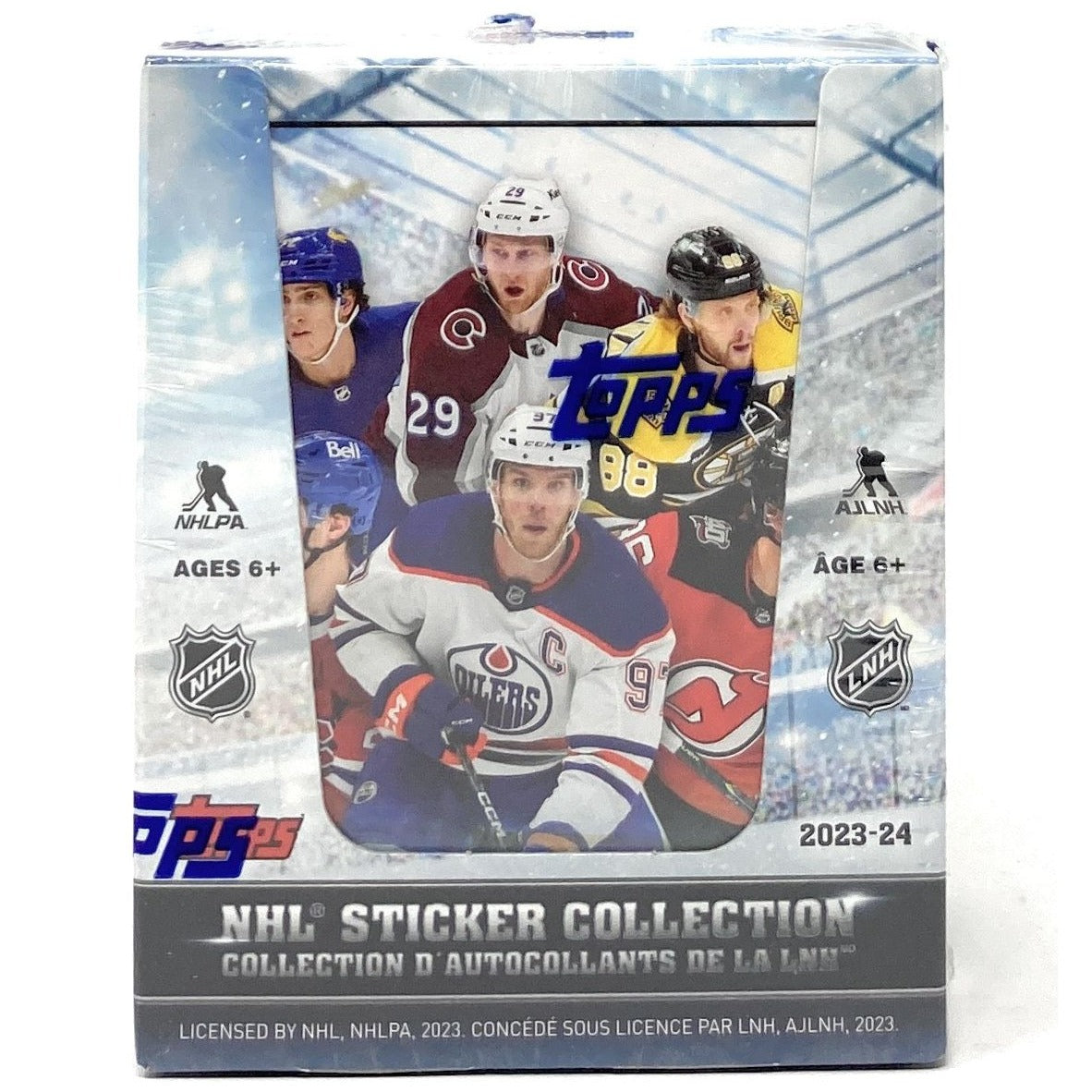 2023-24 Topps NHL Hockey Sticker Collection Box (50 Packs) 887521121632 - King Card Canada