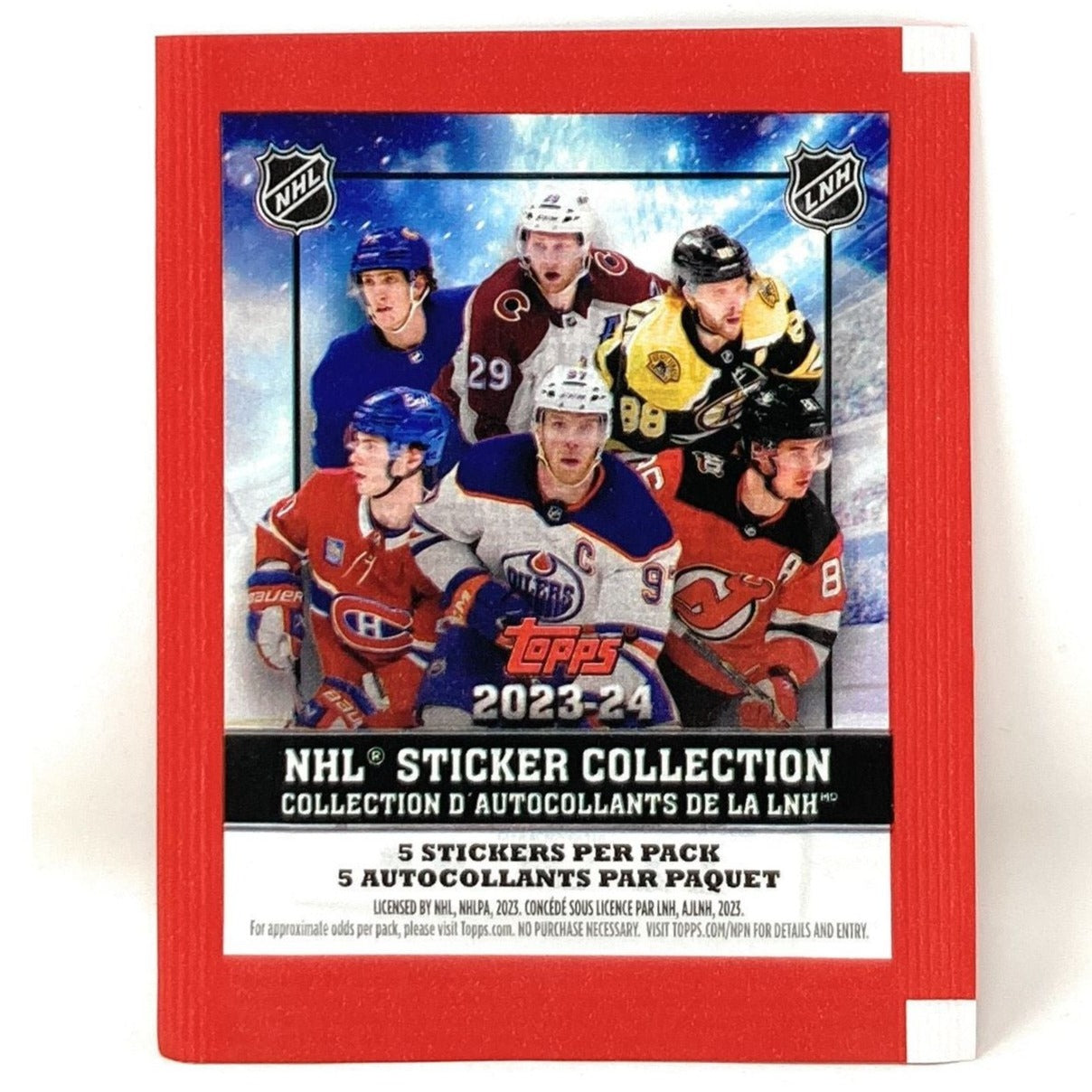 2023 - 24 Topps NHL Hockey Sticker Collection Box (50 Packs) at King Card Canada