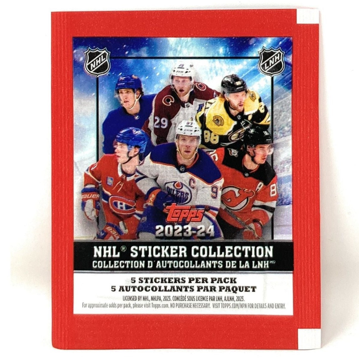 2023-24 Topps NHL Hockey Sticker Collection Box (50 Packs) 887521121632 - King Card Canada
