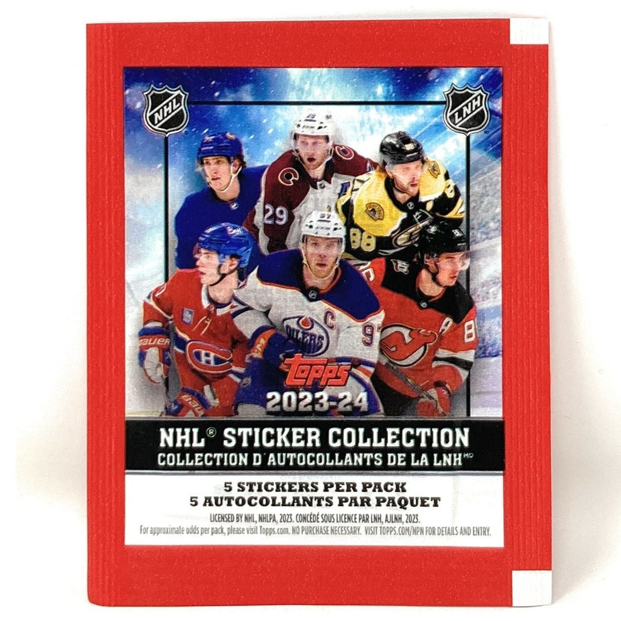 2023-24 Topps NHL Hockey Sticker Collection Pack 887521121625 - King Card Canada
