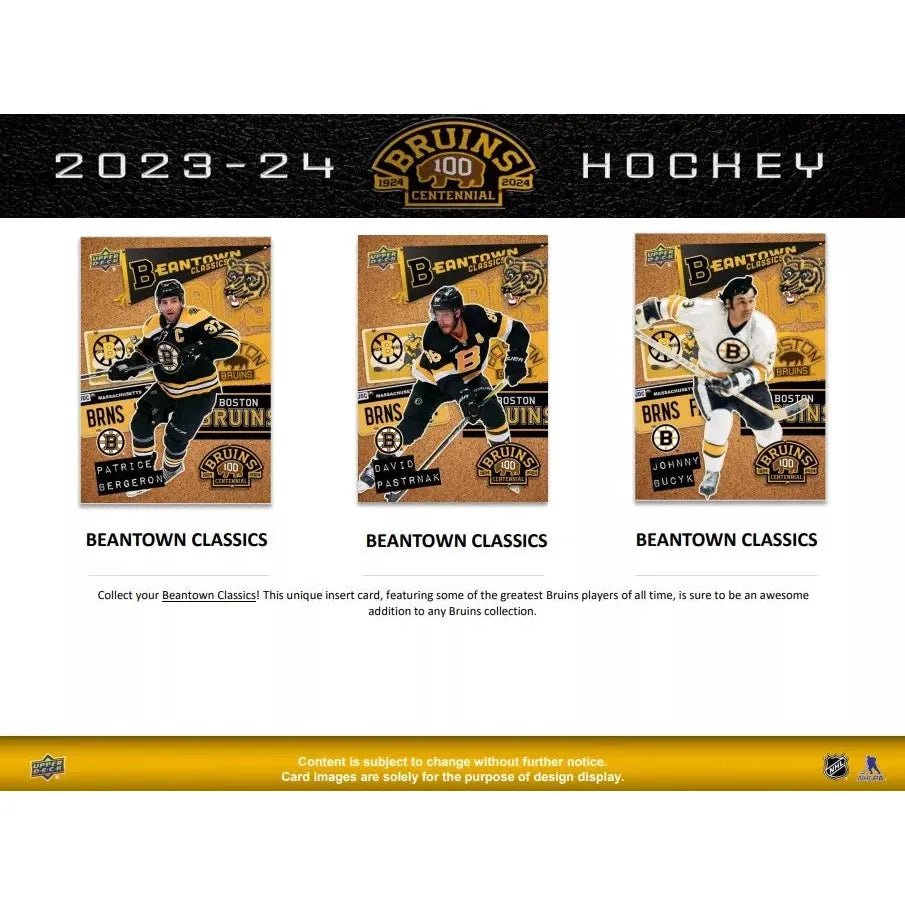 2023-24 Upper Deck Boston Bruins Centennial Box Set 053334361088 - King Card Canada