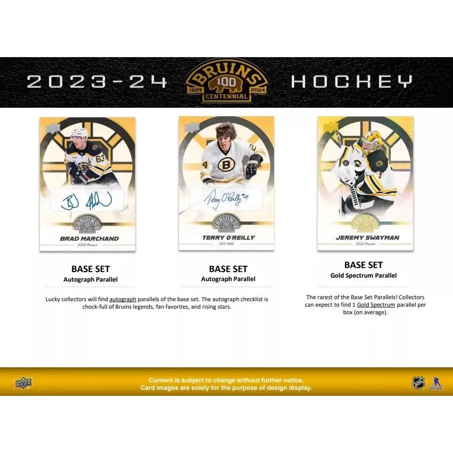 2023-24 Upper Deck Boston Bruins Centennial Box Set 053334361088 - King Card Canada