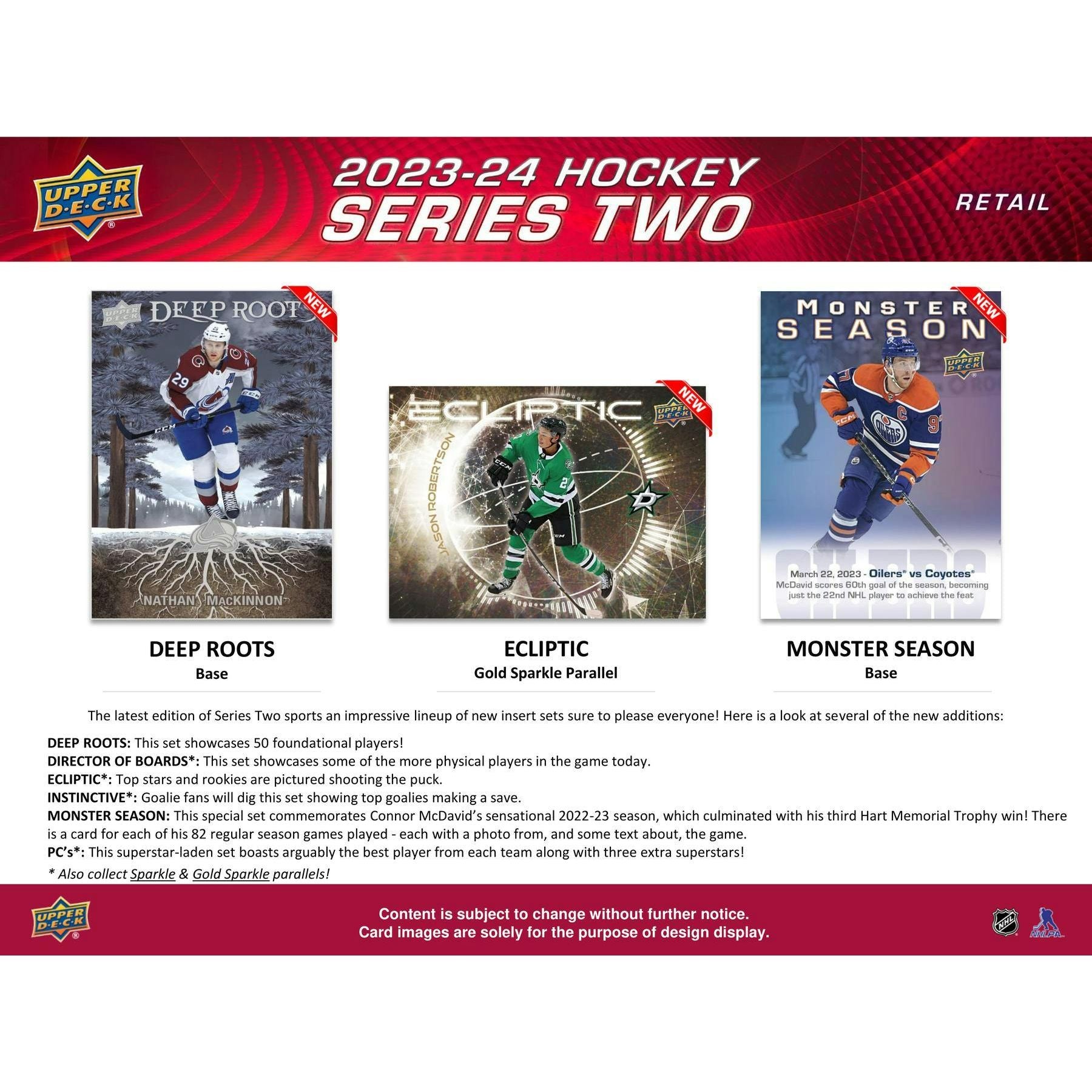 2023-24 Upper Deck Series 2 Hockey Blaster Box 053334462570 - King Card Canada