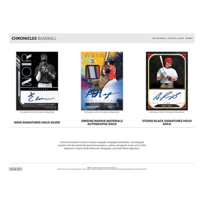 2023 Panini Chronicles Baseball Hobby Box 746134153587 - King Card Canada