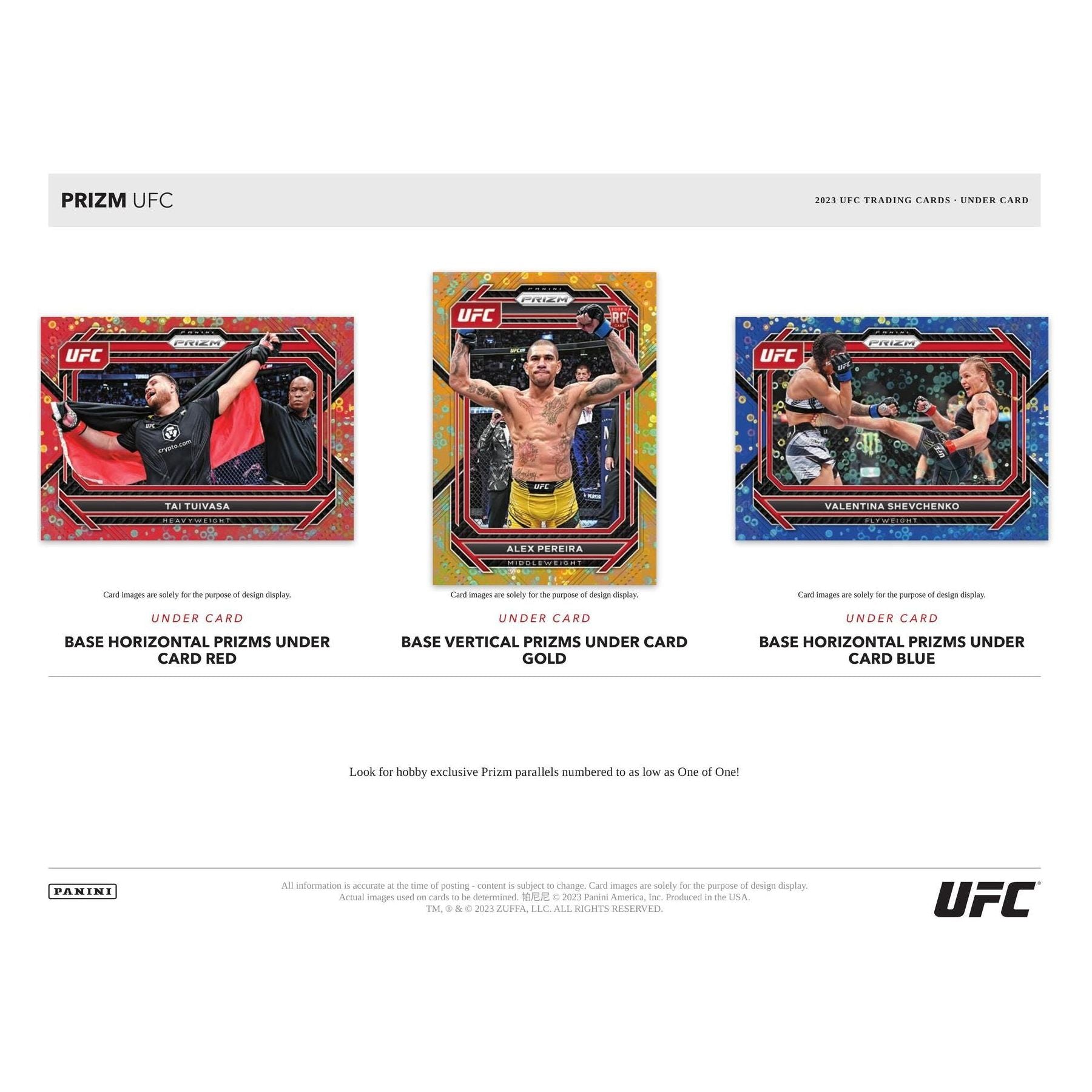2023 Panini Prizm UFC Under Card H2 Hybrid Box 746134137624 - King Card Canada