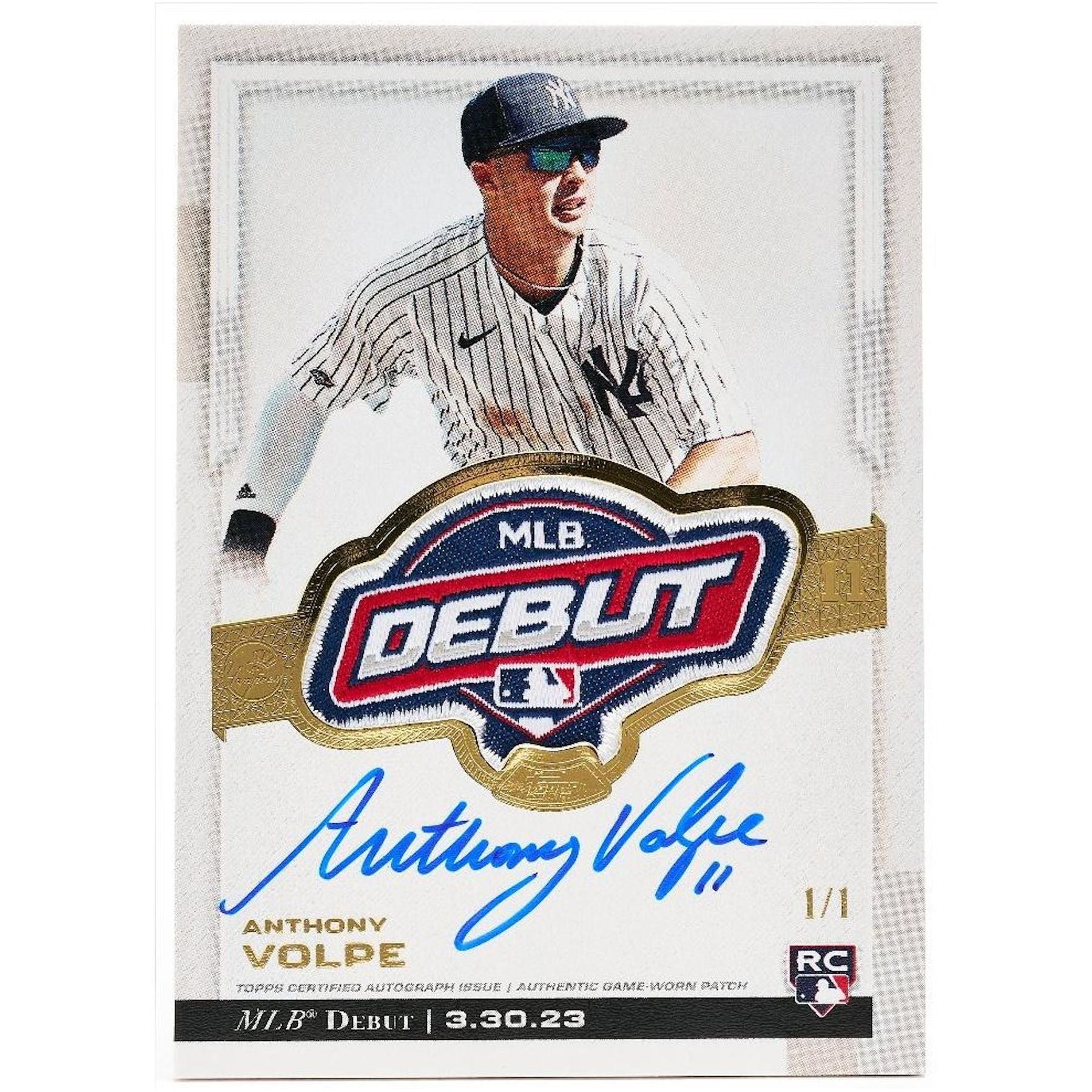 2023 Topps Anthony Volpe Patch - スポーツ選手