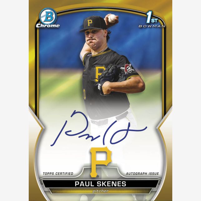 2023 Topps Bowman draft Paul おぼつかなく Skenes