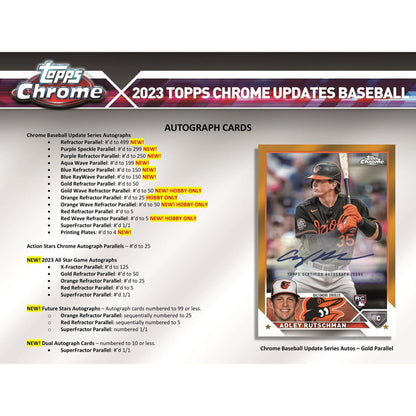 2023 Topps Chrome Baseball Update Series Hobby Box 887521122370 - King Card Canada