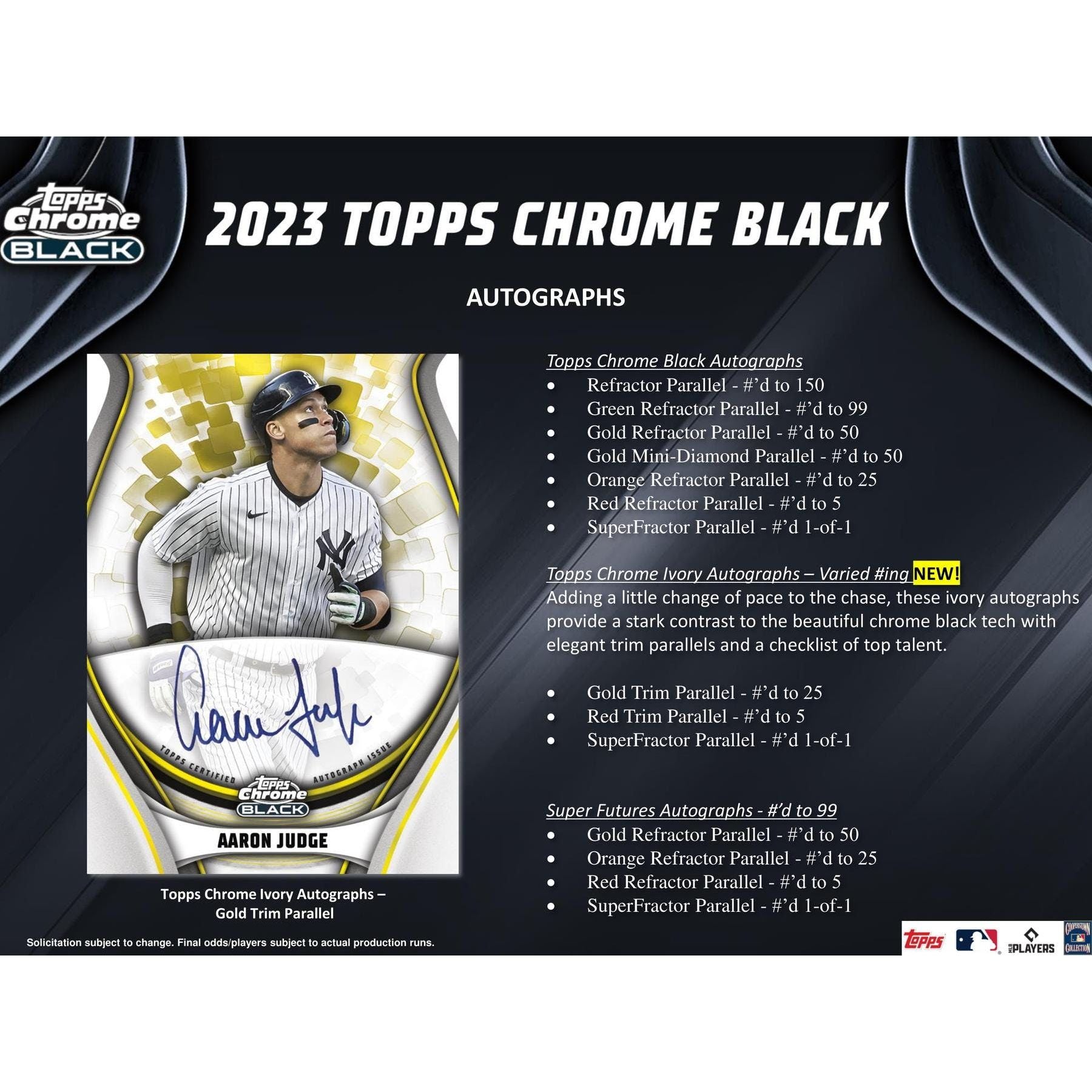 2023 Topps Chrome Black Baseball Hobby Box