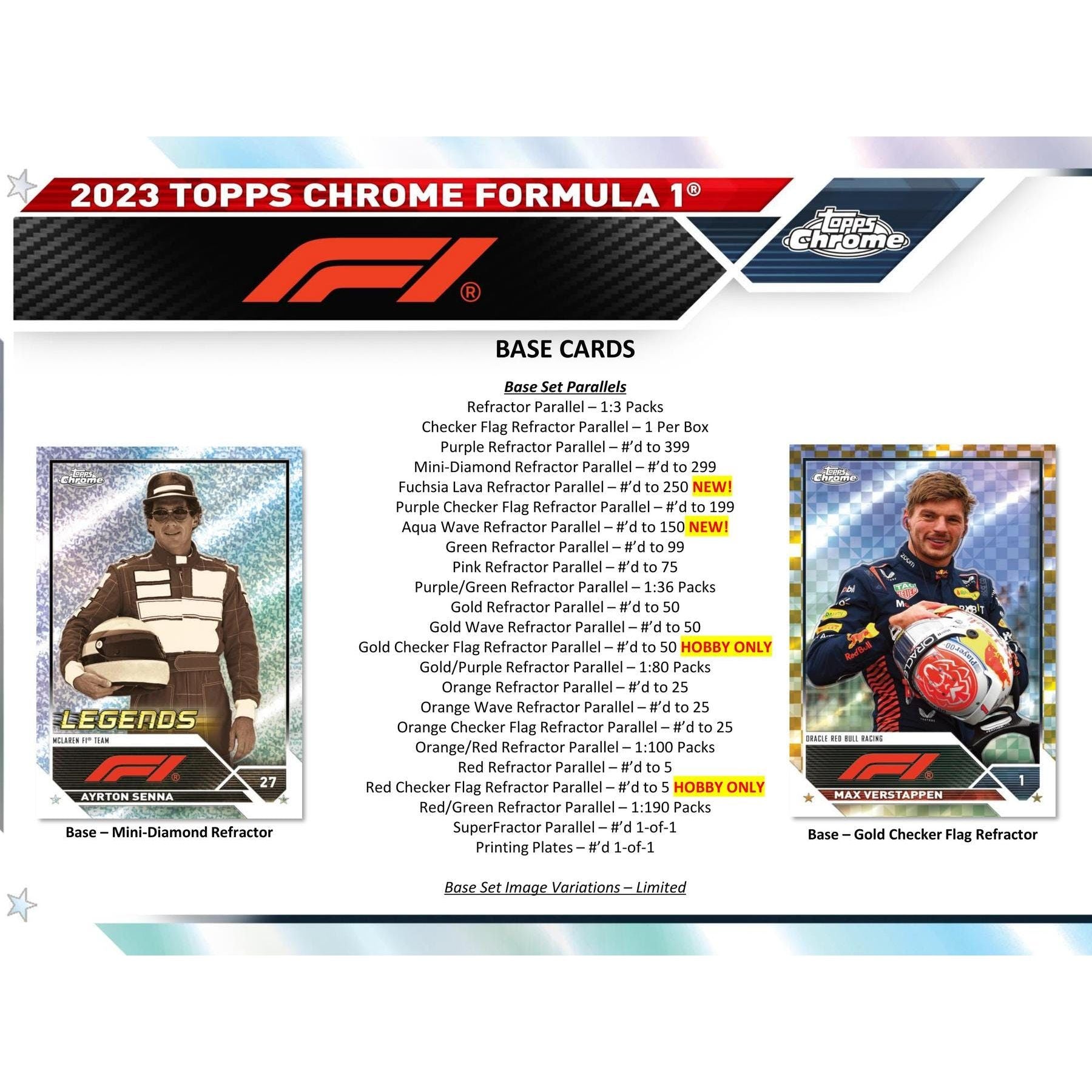 2023 Topps Chrome Formula 1 Racing Hobby Box - King Card Canada