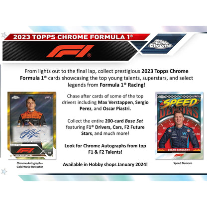 2023 Topps Chrome Formula 1 Racing Hobby Box 887521123049 - King Card Canada