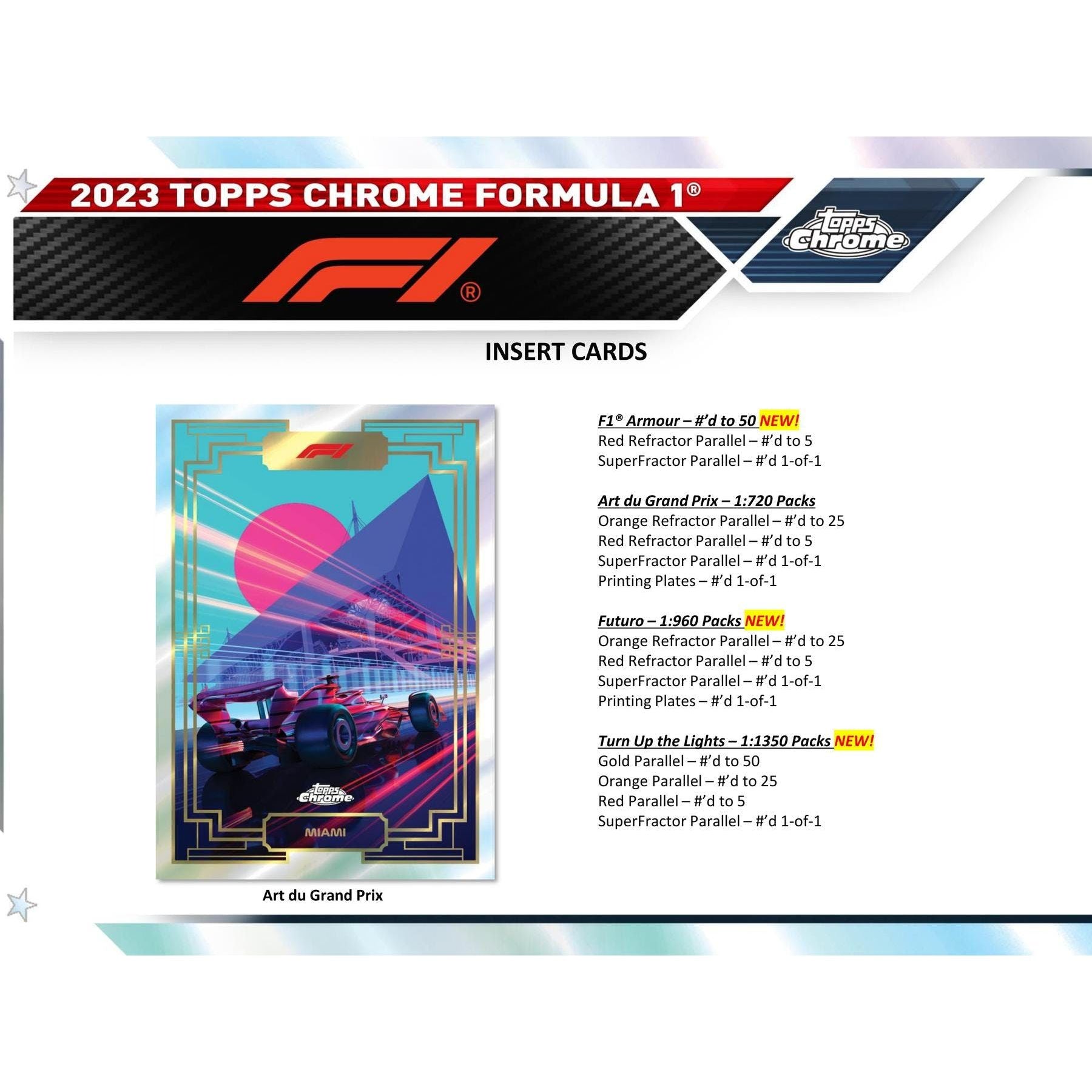 2023 Topps Chrome Formula 1 Racing Hobby Box - King Card Canada