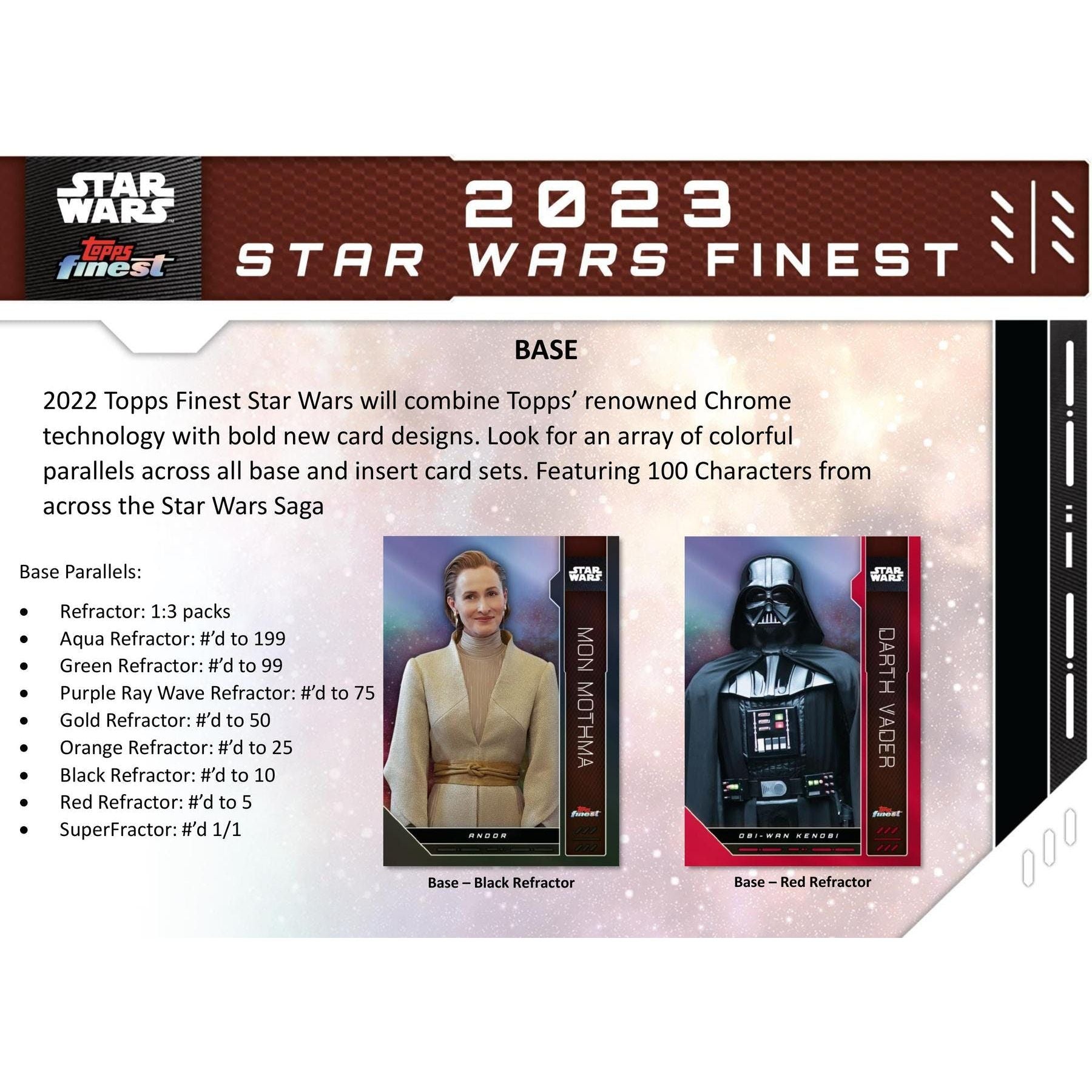 2023 Topps Finest Star Wars Hobby Box 887521120918 - King Card Canada