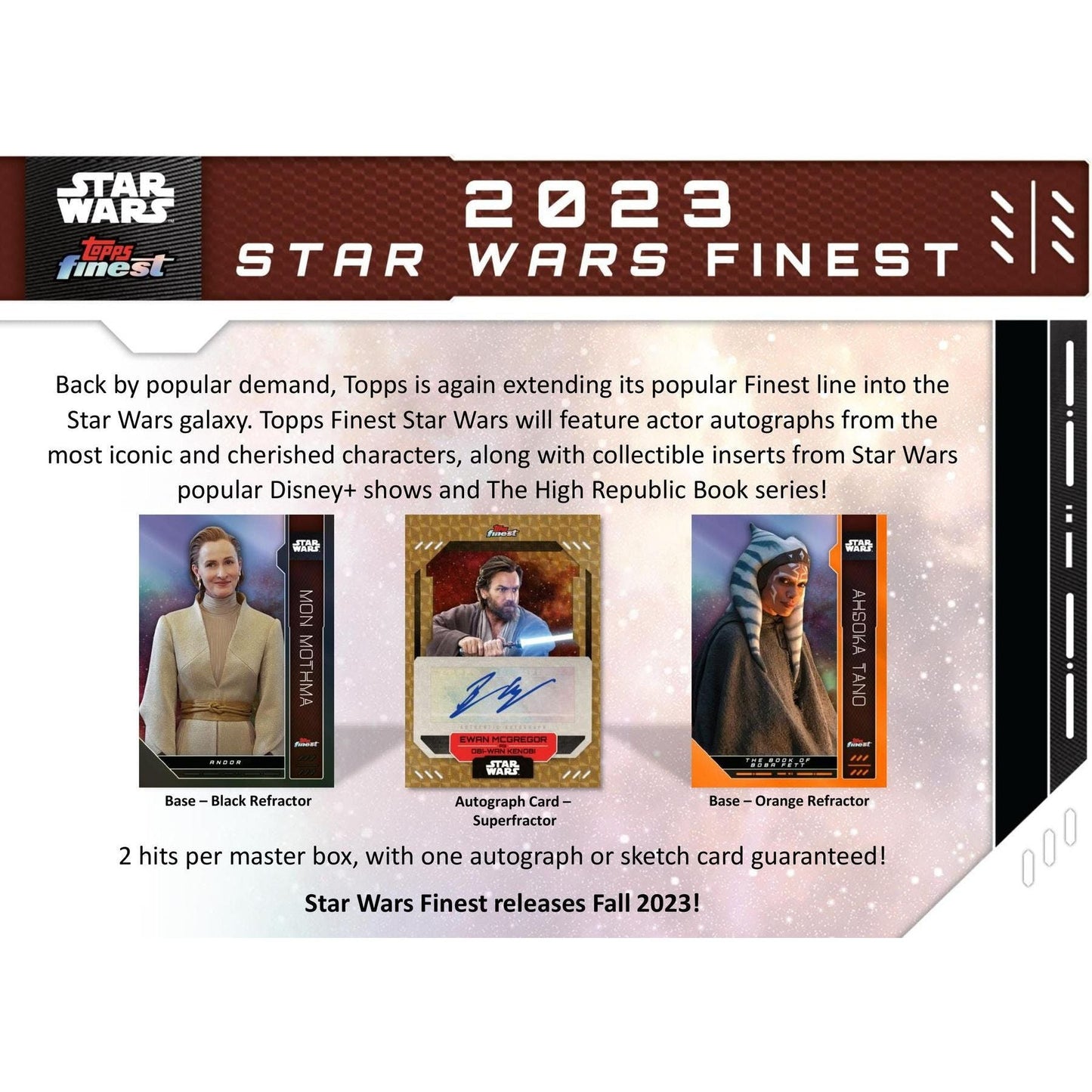 2023 Topps Finest Star Wars Hobby Box 887521120918 - King Card Canada