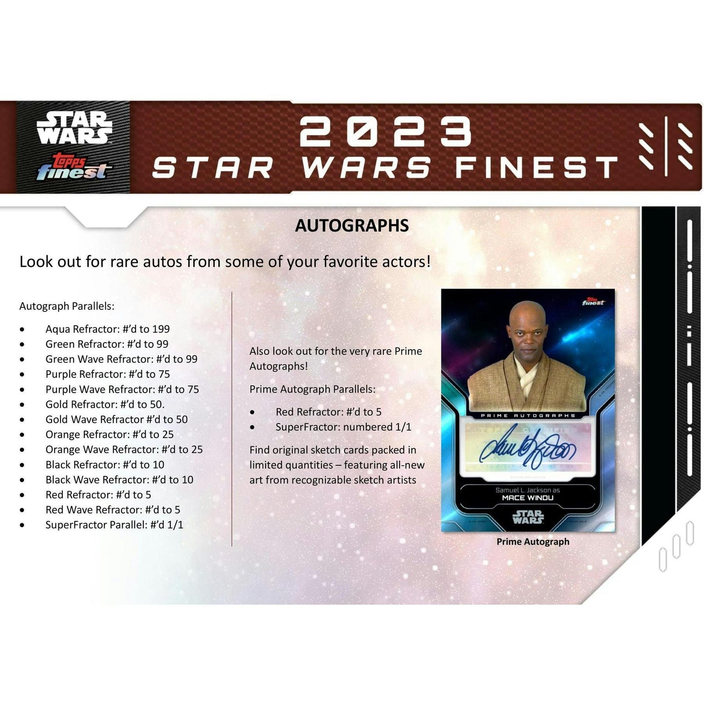 2023 Topps Finest Star Wars Hobby Box 887521120918 - King Card Canada