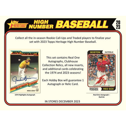 2023 Topps Heritage High Number Baseball Hobby Box 887521122257 - King Card Canada