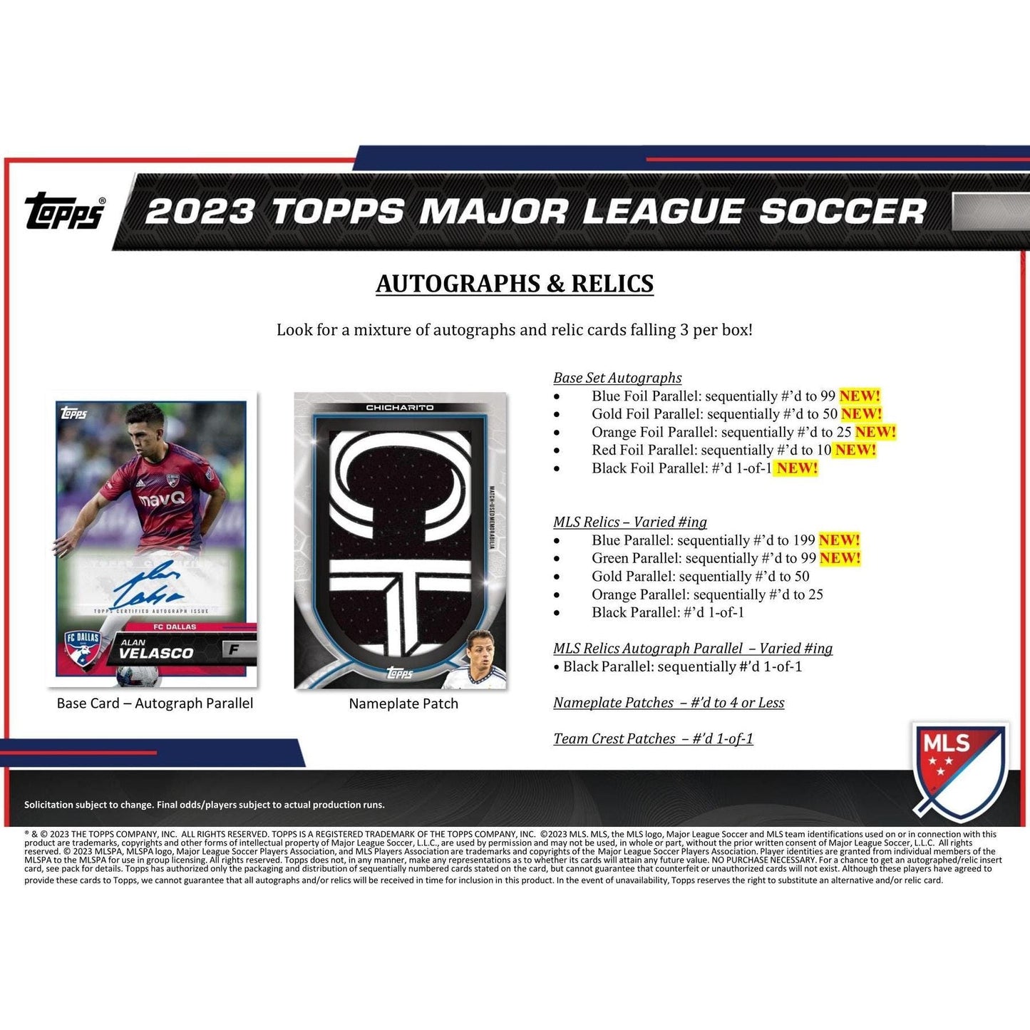 2023 Topps MLS Major League Soccer Hobby Box 887521115730 - King Card Canada