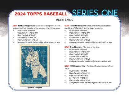 2024 Topps Series 1 Baseball Hobby Box 887521124350 - King Card Canada